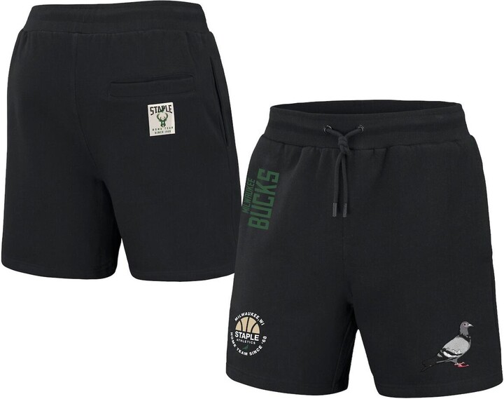Staple Men's Nba x Black Milwaukee Bucks Home Team Shorts