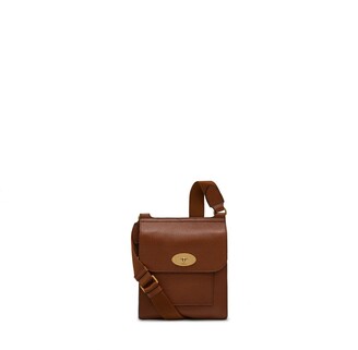 Mulberry Antony grained-leather messenger bag - ShopStyle
