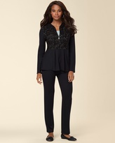 Thumbnail for your product : Soma Intimates Divine Terry Lace Peplum Jacket Black