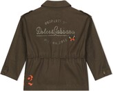 Thumbnail for your product : Dolce & Gabbana Children Butterfly-Patch Military Jacket