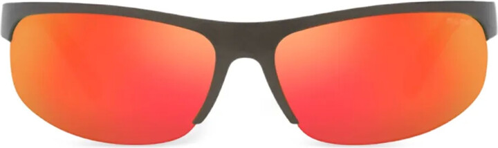 Miu Miu Eyewear Logo-Lettering Sunglasses