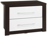 Thumbnail for your product : Albany Glass-topped 2-drawer Bedside Table