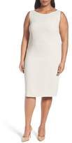 Thumbnail for your product : Louben Sleeveless Suiting Sheath Dress