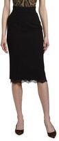 Thumbnail for your product : Dolce & Gabbana Lace-Hem Pencil Skirt