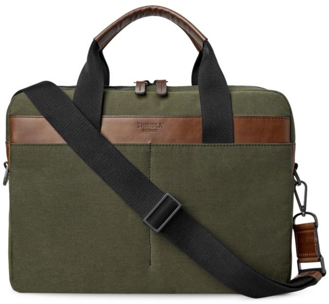 Shinola Mack Brief Waxed Canvas Briefcase ShopStyle Business Bags