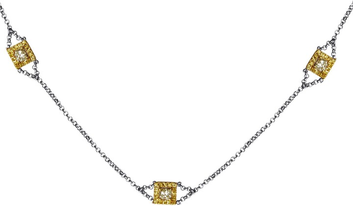 LB Exclusive 18K Multi-Tone Gold & Diamond Necklace KE4NKLBZZZ