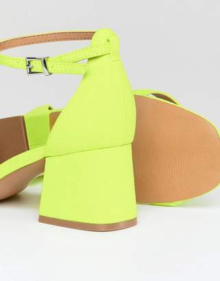 ASOS DESIGN Honeydew Wide Fit Heeled Sandals