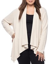 Thumbnail for your product : B Collection by Bobeau Curvy Ami Open Waterfall Cardigan