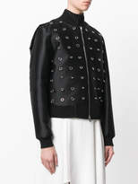 Thumbnail for your product : Stella McCartney loop embellished bomber jacket