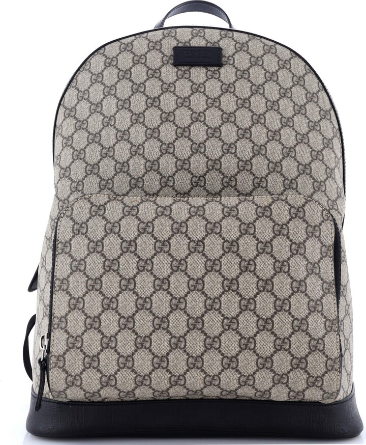 GUCCI Zip Pocket Backpack GG Coated Canvas Medium