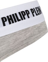 Thumbnail for your product : Philipp Plein Logo Embroidered Thong