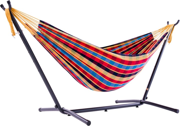 The Hamptons Collection 110” Yellow and Red Plaid Brazilian Style