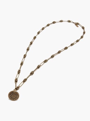 Etro Bell-pendant Chain-link Necklace - Gold