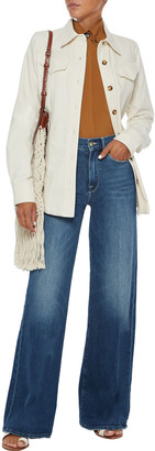 Frame Le Palazzo Faded High-rise Wide-leg Jeans