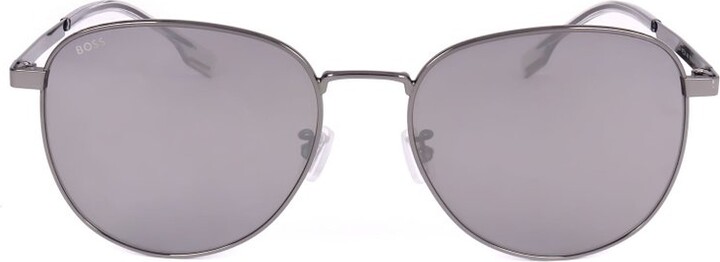 HUGO BOSS Slim Metal Round Sunglasses