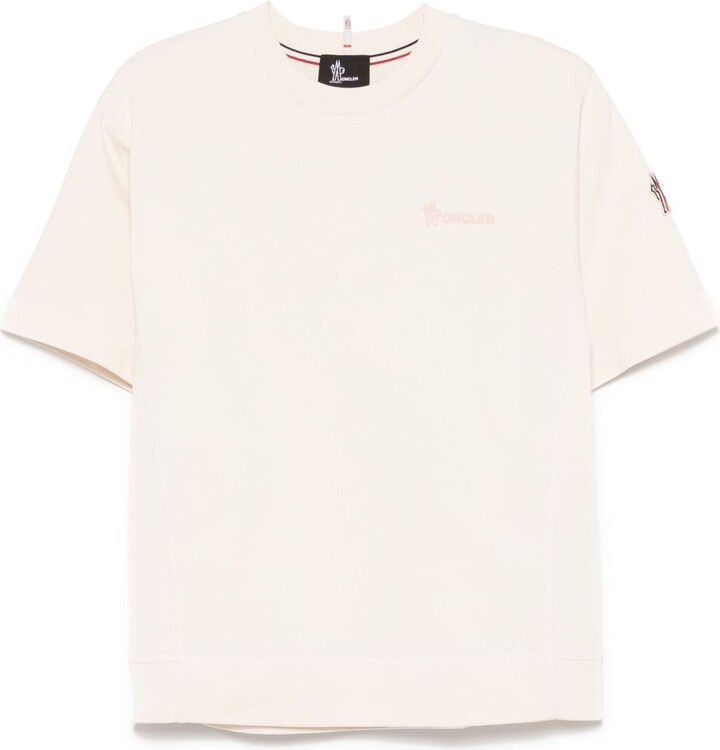 MONCLER GRENOBLE Embossed-Logo Cotton T-Shirt