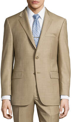 Hickey Freeman Classic-Fit Lindsey Two-Piece Sharkskin Suit, Brown