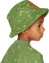 Thumbnail for your product : Jellymallow SSENSE Exclusive Kids Green Ink Quilted Bucket Hat