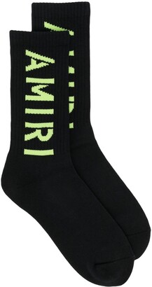 Amiri Logo-Print Socks