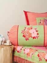 Thumbnail for your product : LISA CORTI Paloma Corolla Cotton Bolster Cushion - Pink Multi