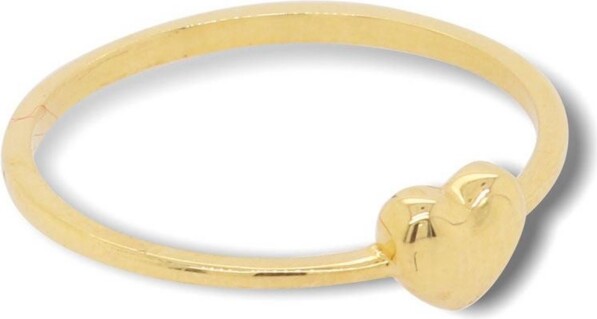 The Lovery Gold Puffy Heart Ring 14K Gold