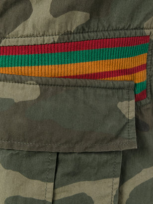 Facetasm camouflage print shorts