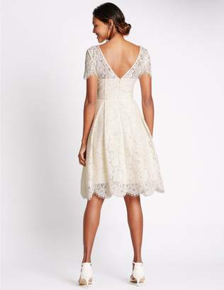 Marks and Spencer Cotton Blend Lace Swing Dress