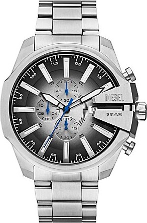 Men's Mega Chief Slim Quartz Chronograph Stainless Steel Bracelet Watch