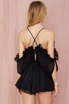 Thumbnail for your product : Nasty Gal Alice McCall At First Sight Pleated Chiffon Romper