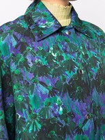 Thumbnail for your product : Plan C Floral-Print Single-Breasted Coat