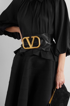 Valentino Garavani Leather Waist Belt - Black