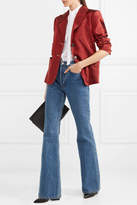 Thumbnail for your product : Sonia Rykiel Pinstriped Satin Blazer - Red