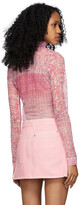 Thumbnail for your product : Givenchy Pink & White Velvet 4G Turtleneck