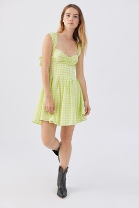 For Love & Lemons August Gingham Mini Dress