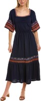 Thumbnail for your product : Boden Jersey Embroidered Midi Dress