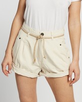 Thumbnail for your product : One Teaspoon ONETEASPOON - Women's White Denim - Streetwalker High Waist 80s Shorts - Size 25 at The Iconic