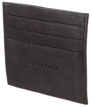 Longchamp Grained Leather Le Foulonne Card Holder