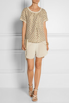 Thumbnail for your product : DAY Birger et Mikkelsen Aurora metallic embroidered georgette top