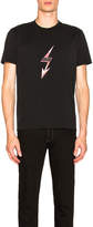 Thumbnail for your product : Givenchy Distressed Lightning Tee in Black | FWRD