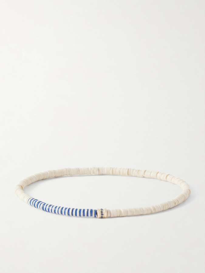 14-Karat Gold Sapphire Beaded Bracelet