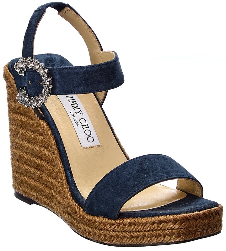 navy blue platform sandals