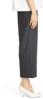 Thumbnail for your product : HUGO Hikuri Pinstripe Wide Leg Ankle Trousers