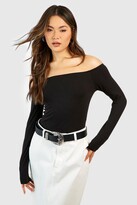 Thumbnail for your product : boohoo Off The Shoulder Basic Bodysuit