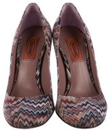 Thumbnail for your product : Missoni Chevron Round-Toe Pumps