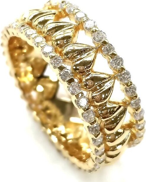 ZAXIE by Stefanie Taylor Zaxie Lab Grown Diamonds Heart of Gold E ternity Ring