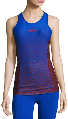 adidas by Stella McCartney adidas by Training Miracle Sculpt Tank Top, Cherry Wood/Bold Blue