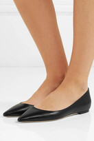 Thumbnail for your product : Jimmy Choo Romy Leather Point-toe Flats - Black - IT34.5