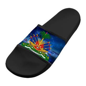 WpBenf Coat of Arms of Haiti Fashion Slippers for Boy Girl Indoor Outdoor Casual Sandals Flip FlopsShoes