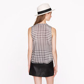 Thumbnail for your product : J.Crew Silk gingham top