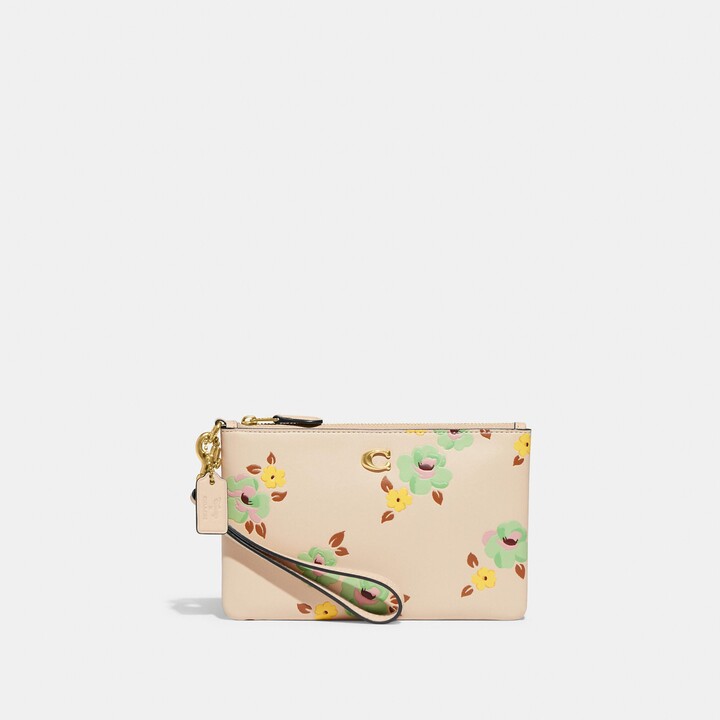 Coach Outlet Small Wristlet With Floral Print - ShopStyle Wallets & Card  Holders